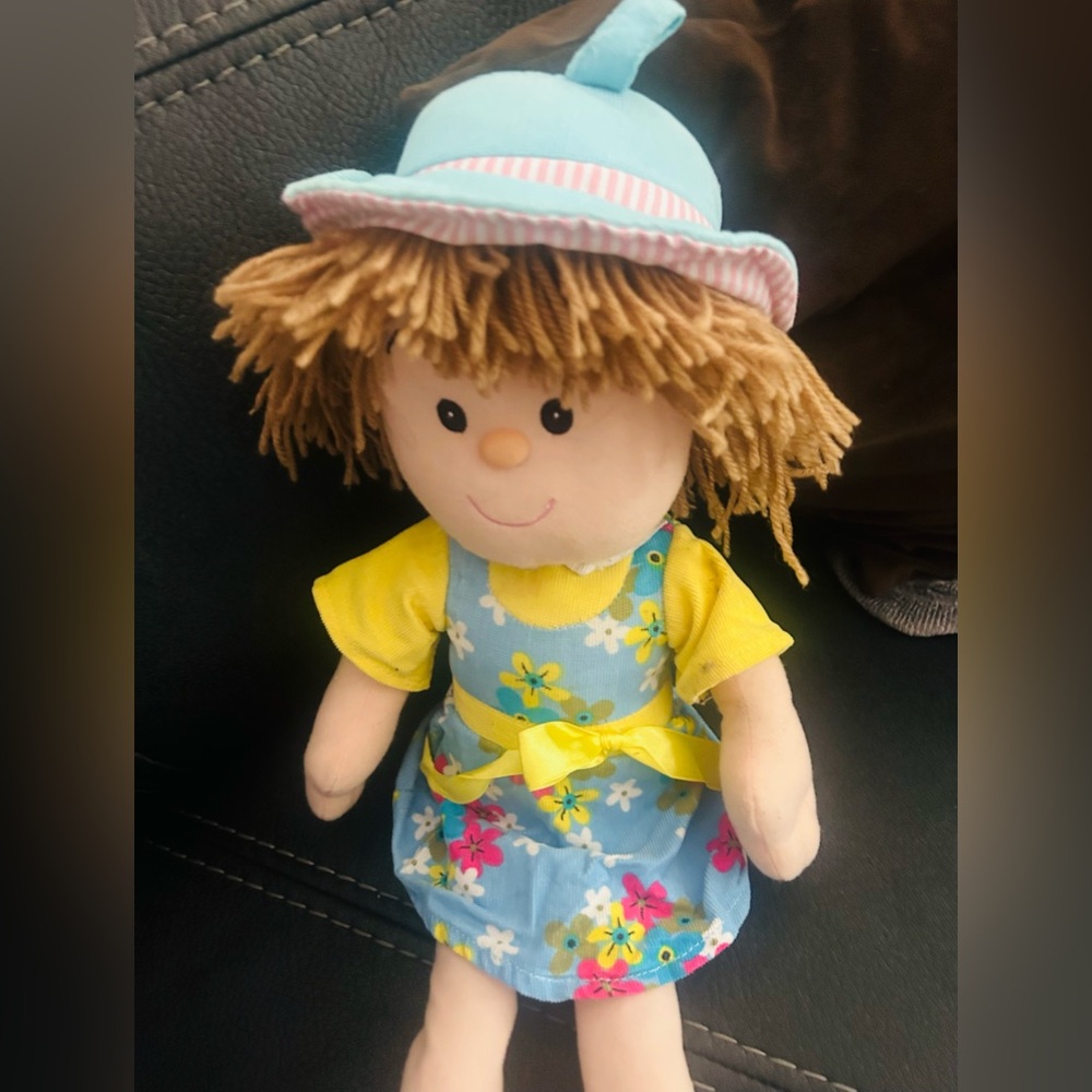Goffa Rag Doll Floral Spring Dress 19”